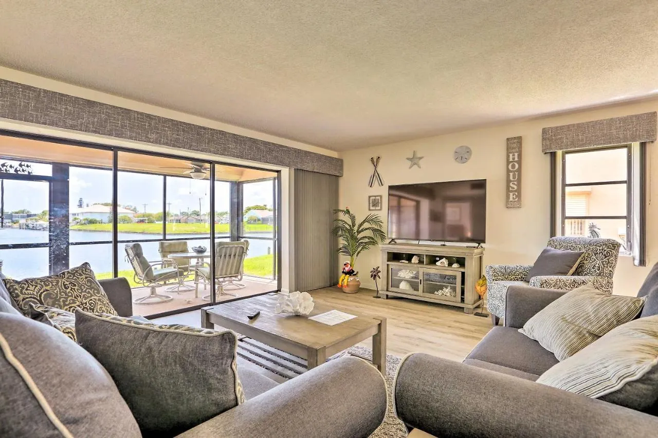 Covered Lanai And Waterfront View