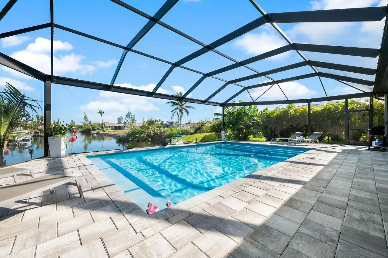 Entire Luxury Duplex Gulf Access Heated Saltwater Pool Villa Cape Coral