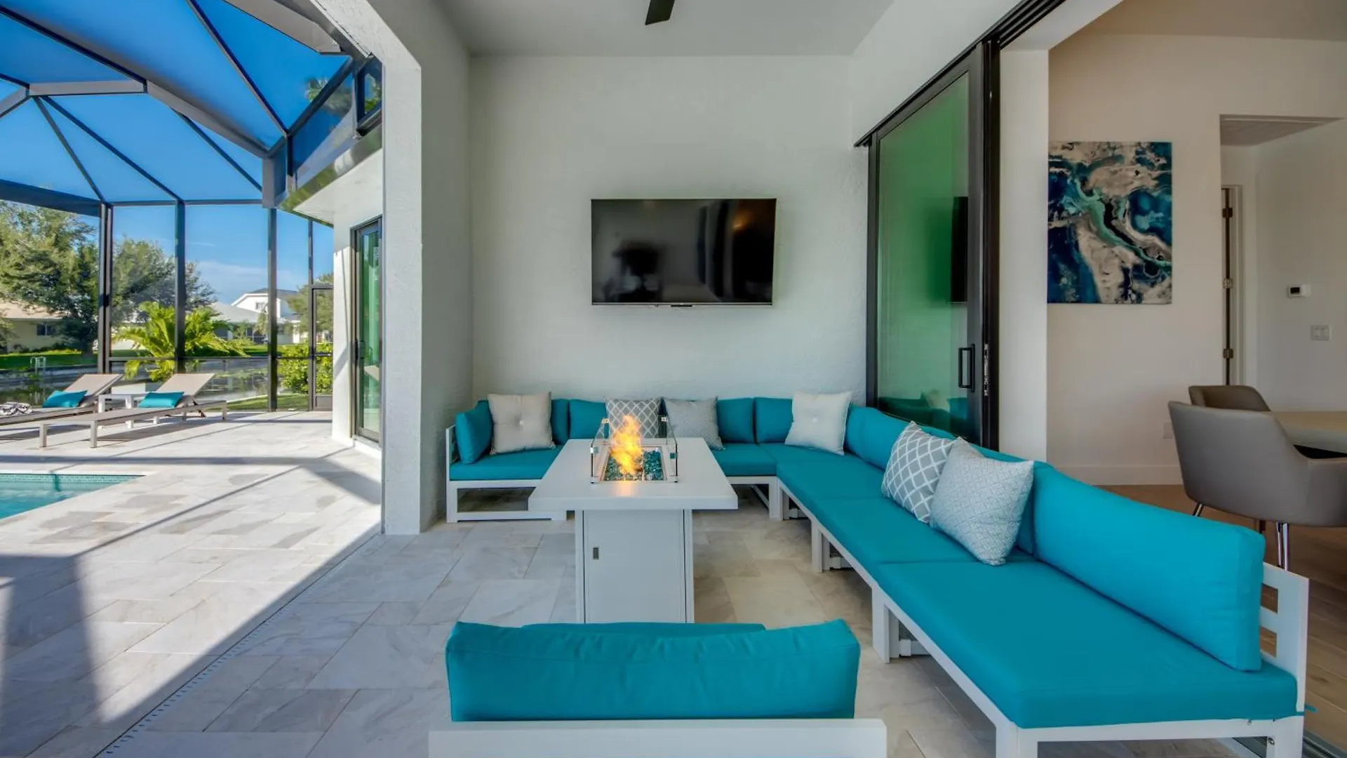 Brandnew Villa-puresun At Canal Intersection, Heated Saltwater Pool And Spa, Facing South * Cape Coral