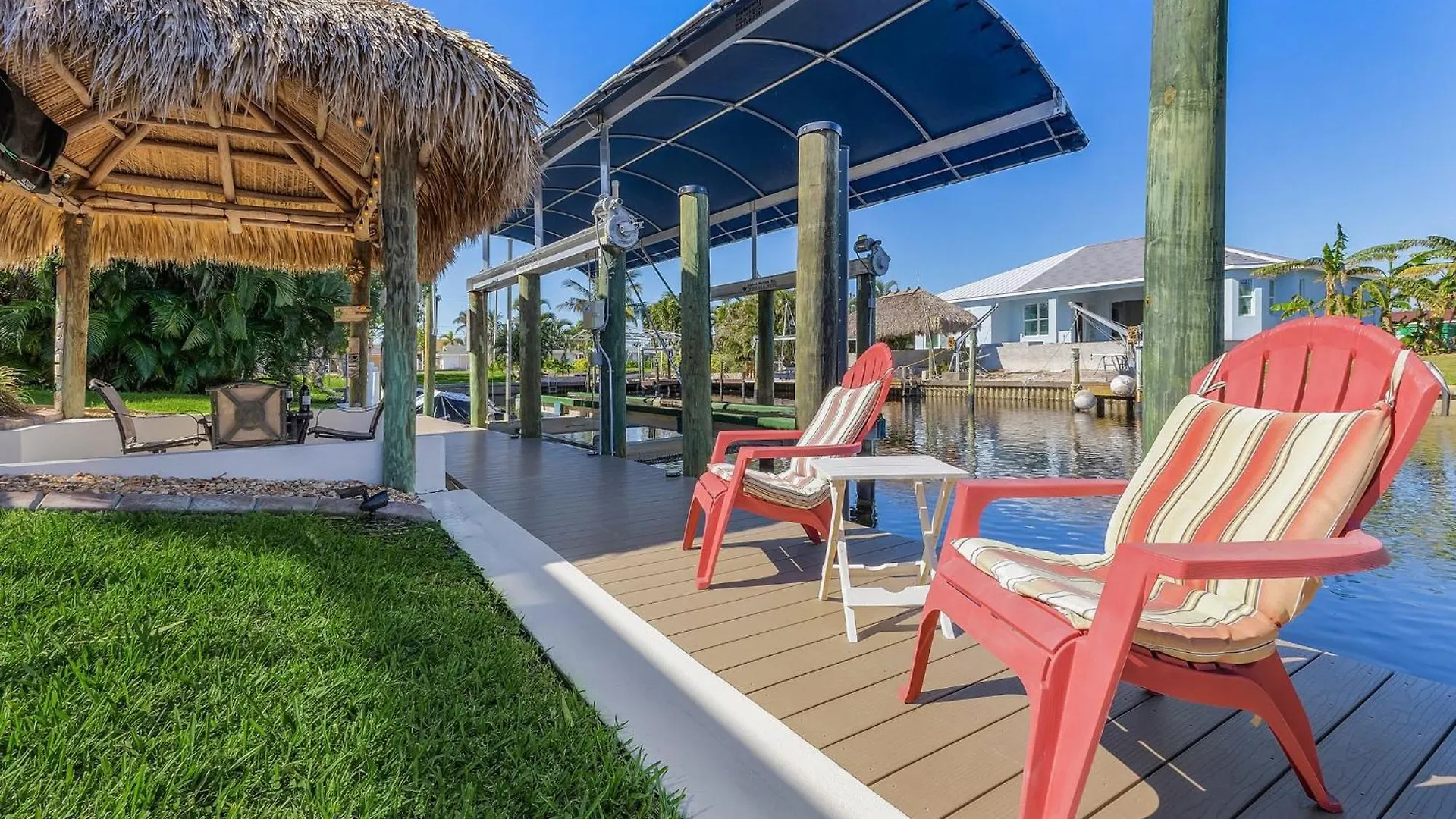 Gulf Access Dock With Tiki Heated Pool Casa Chillotta Roelens *