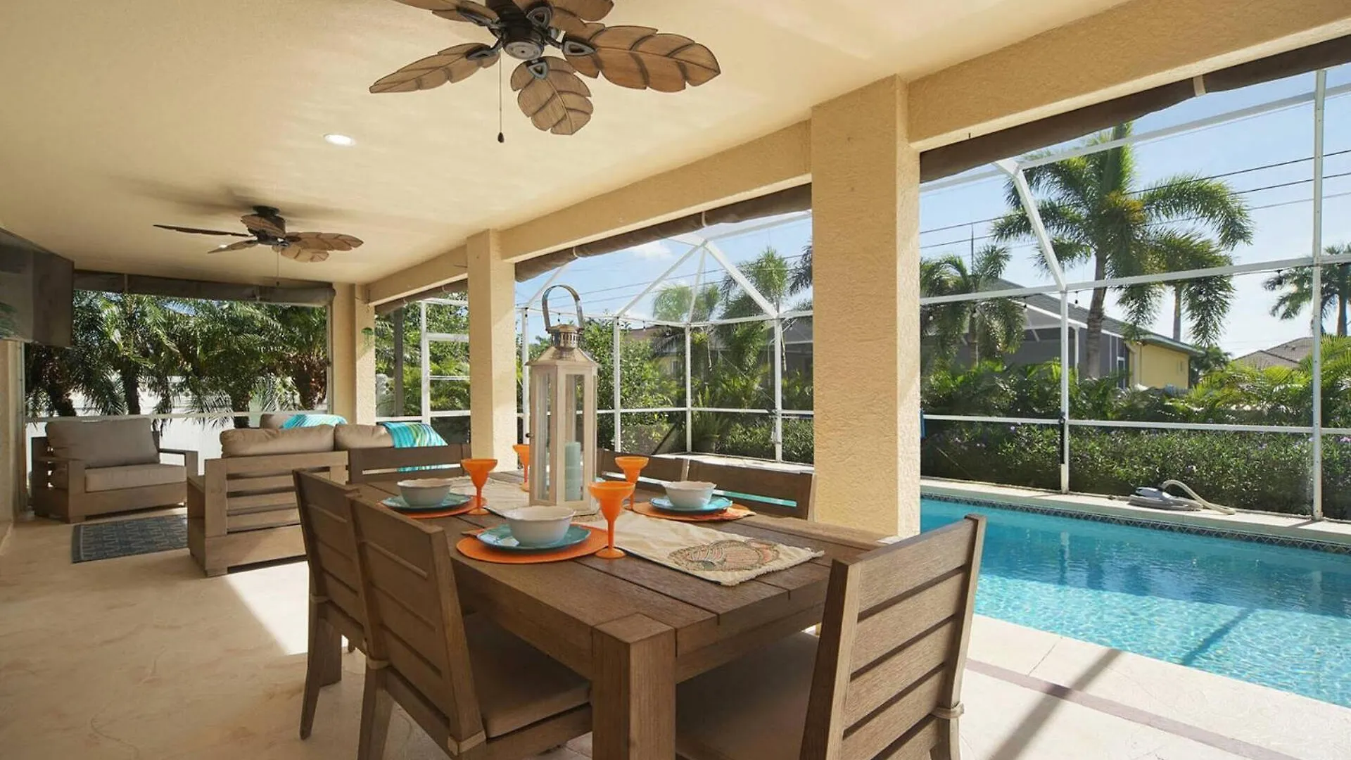 Saltwater Electric & Solar-heated Pool Home, With Tv On Lanai - Addison Villa