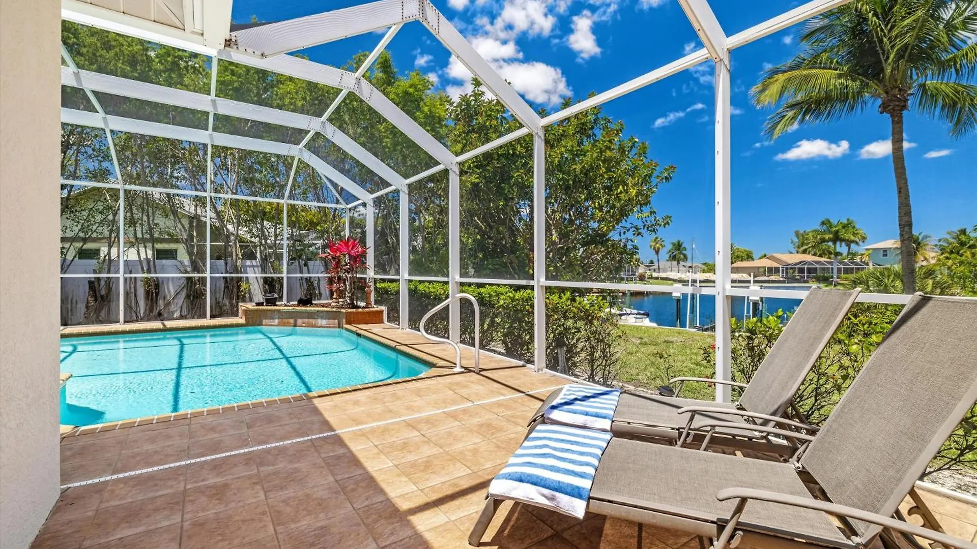Gulf-access Electric-heated Pool With Boat Lift - Sienna