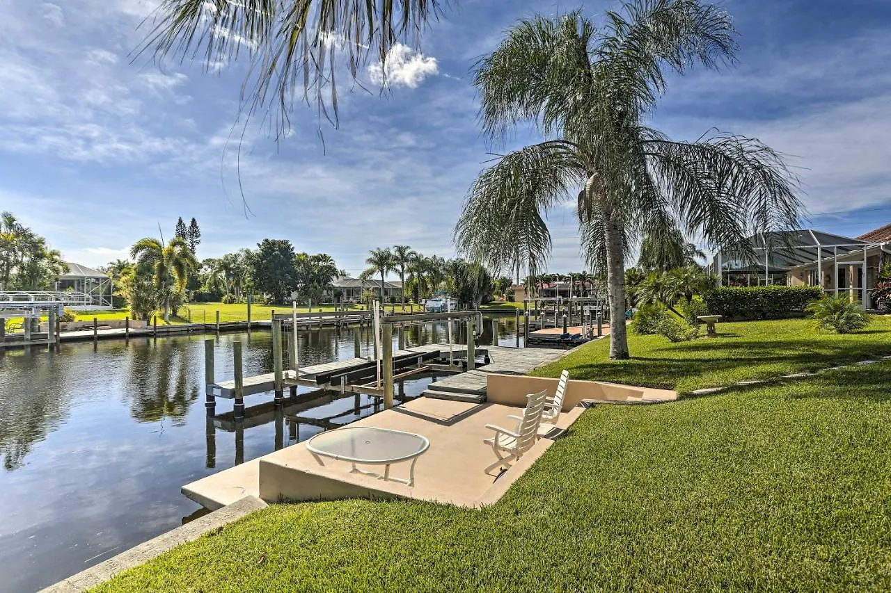 Canal-front Retreat With Dock In Cape Coral!