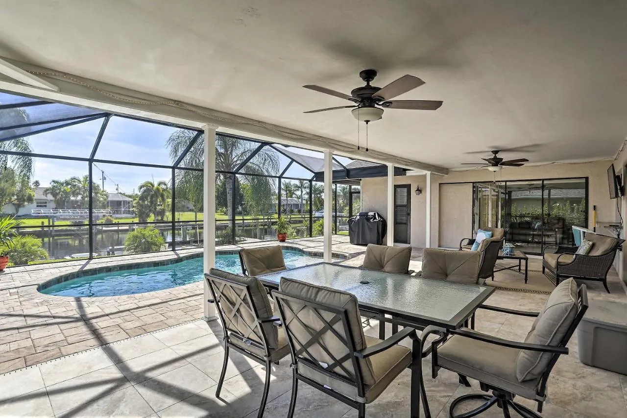Canal-front Retreat With Dock In Cape Coral!