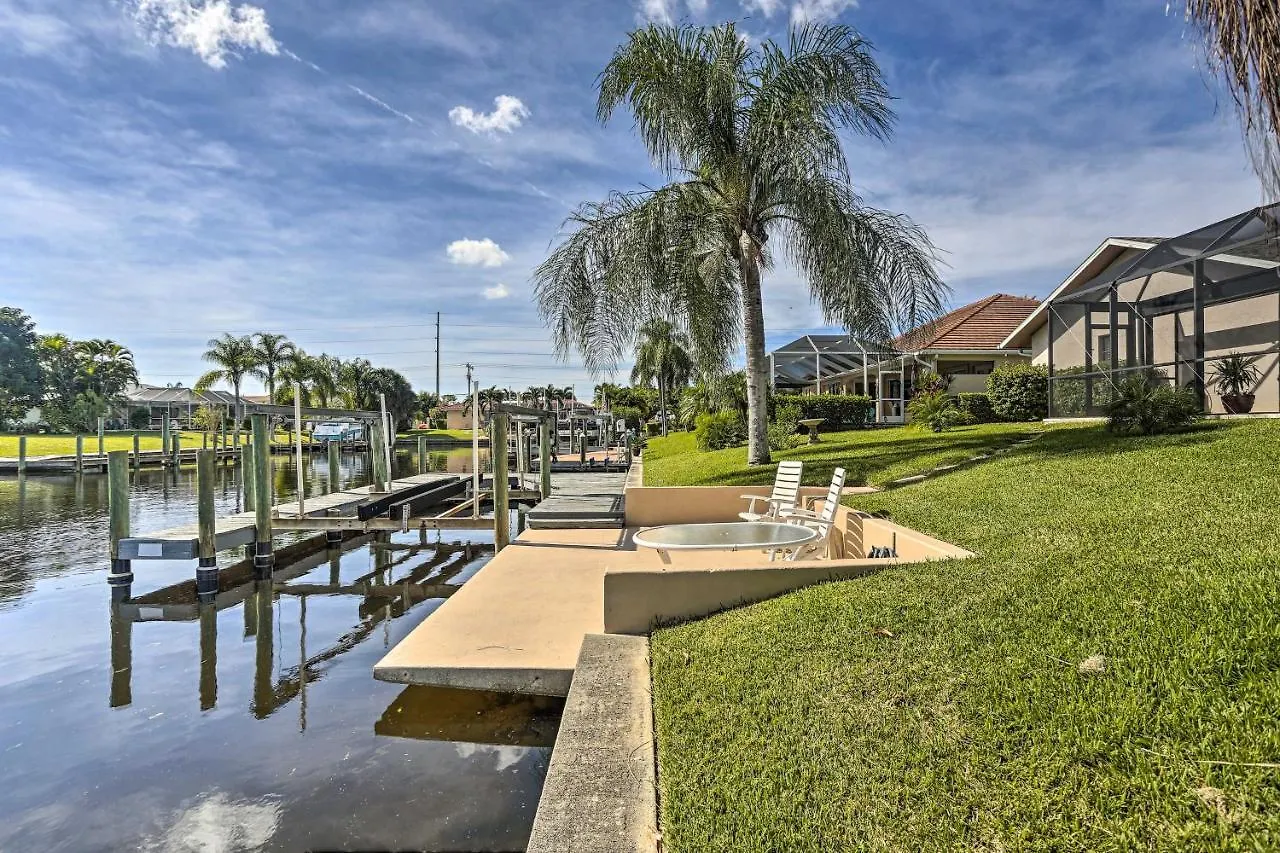 Canal-front Retreat With Dock In Cape Coral! Holiday home